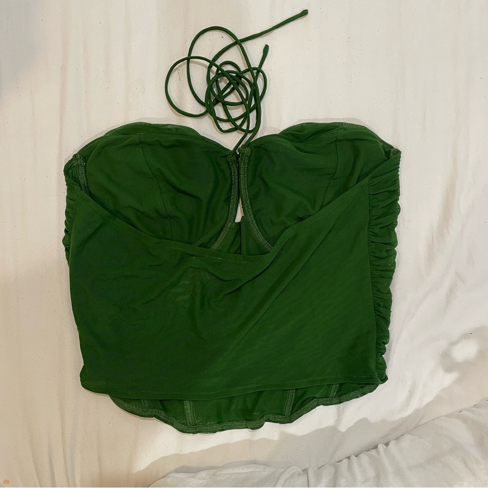 Green corset top - Picture 2 of 4